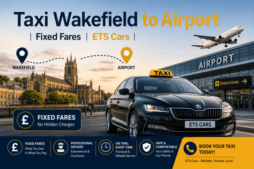 Taxi Wakefield to Airport | Fixed Fares | ETS Cars