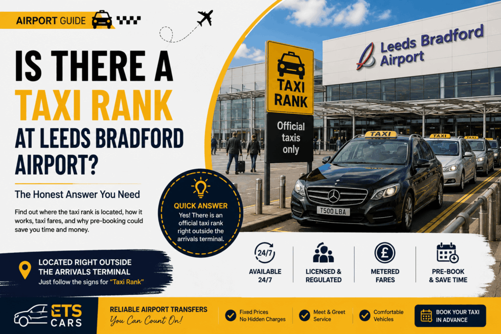 Is There a Taxi Rank at Leeds Bradford Airport?